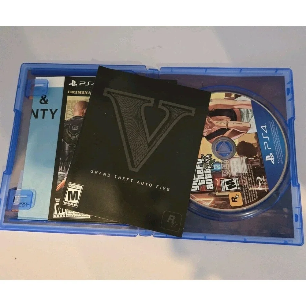 Grand Theft Auto V PS4 Game Instruction Manual